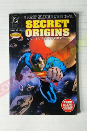 DC Superheroes – Secret Origins Giant Super Special Issue 1 (Singapore Edition) with Sticker Inside
