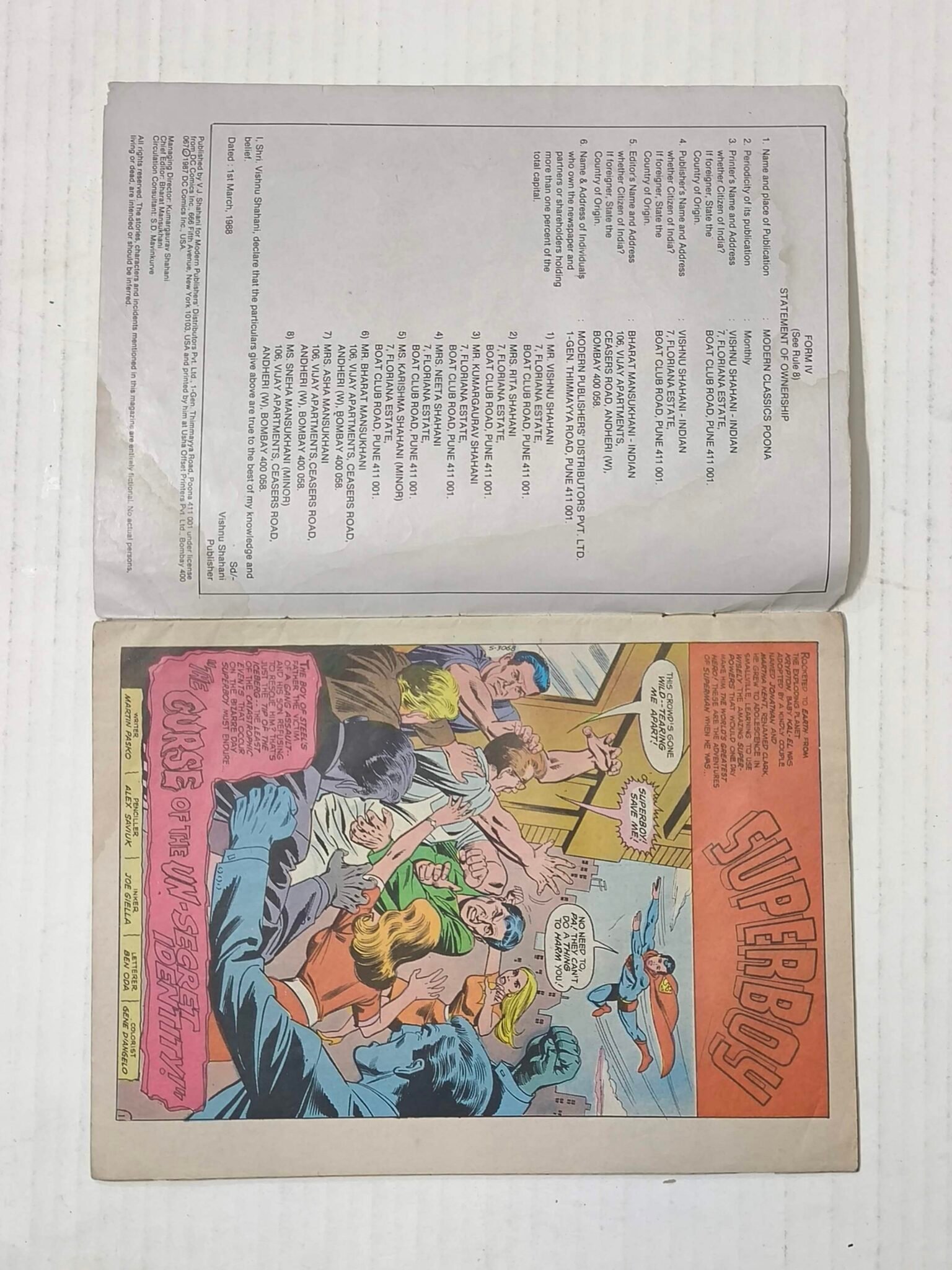 The Boyhood Legends of Superman - Vol 1, No 4